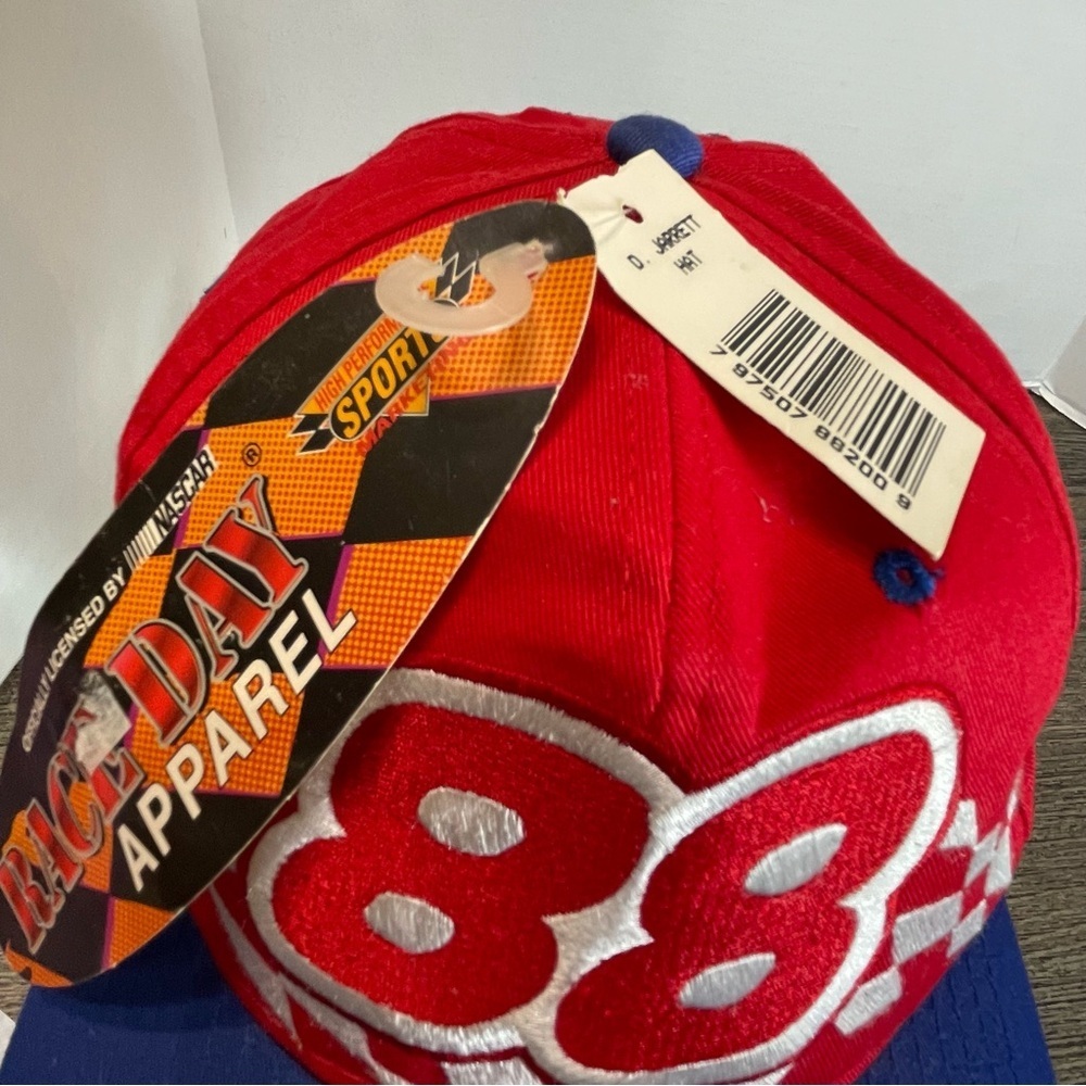 NASCAR Red Hat with Logo Patch. Dale Jarrett. NWT. Cap. Race Day Apparel. - Picture 7 of 12